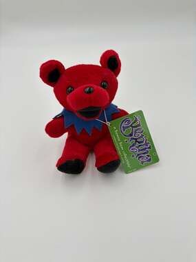 Grateful Dead Bertha Red Plush Beanie Bear 1997 Steven Smith